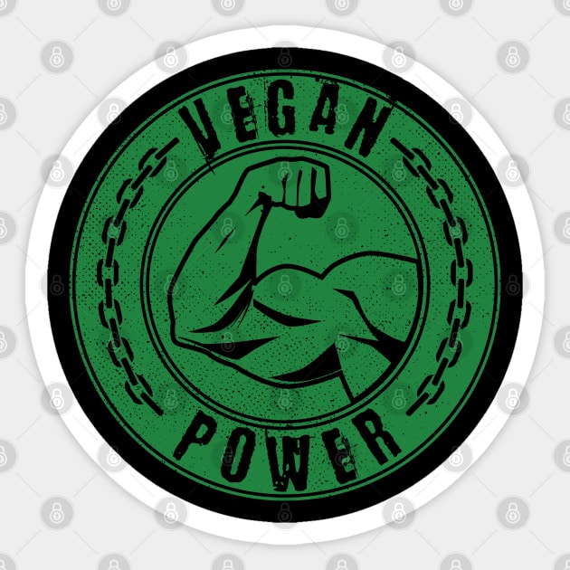 Vegan Power Vegan Athlete Sticker by Beltschazar